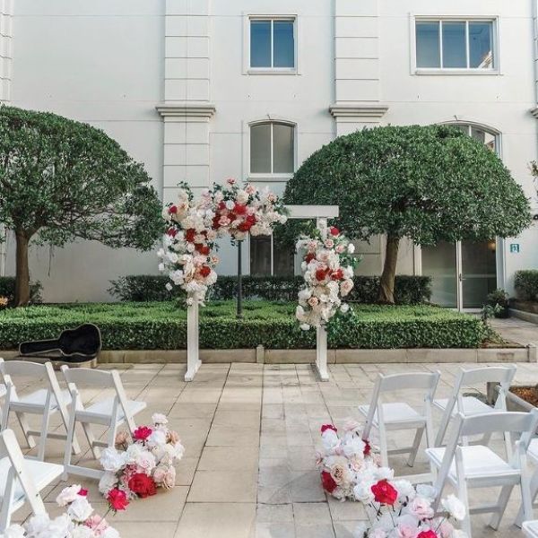 Intimate Courtyard Wedding